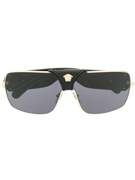 baroque sunglasses versace|Versace Eyewear Squared Baroque Sunglasses .